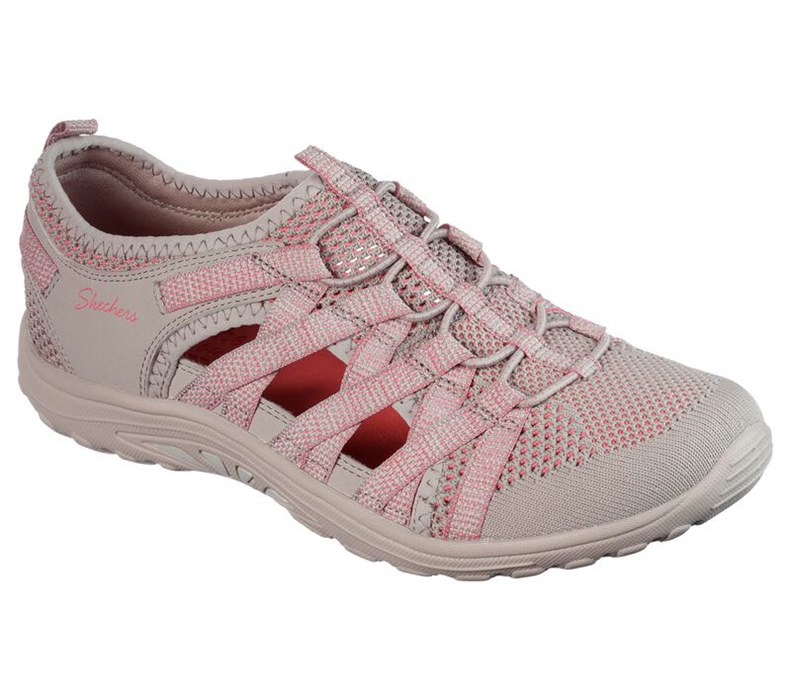 Skechers Relaxed Fit: Reggae Fest - Hooked - Womens Slip On Shoes Pink [AU-UG6345]